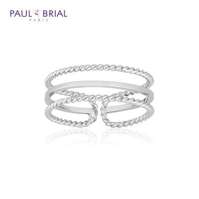 폴브리알 POBR0144 (WG) 세줄 라인 반지