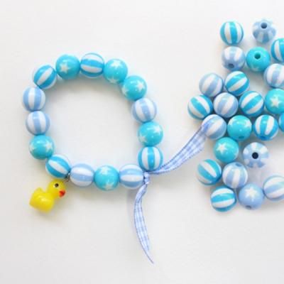 블루톤 스타일구슬30p