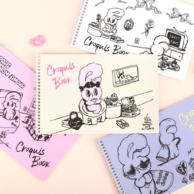 에스더버니 원링 크로키북 (4 option)