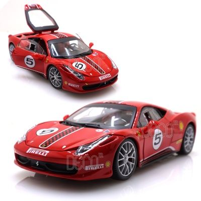 1:24 페라리 458 챌린져 레드 레이싱 미니카 슈퍼카