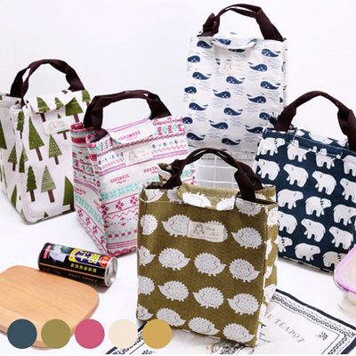 방수 인기 린넨 안감 에코 보온냉가방(WFGSQWO)