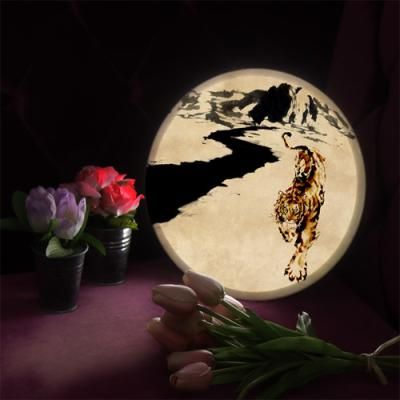 nd754-LED액자25R_용맹한호랑이수묵화_LED사인