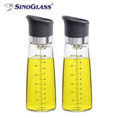 자동개폐 오일병 340ml 2P 블랙 참기름 간장 양념병