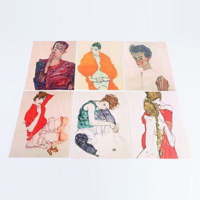 북키스 명화카드 에곤 실레 그림 감성 엽서