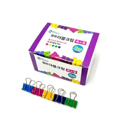 평화 더블크립 특소형 15mm 100개입 집게 클립/핀