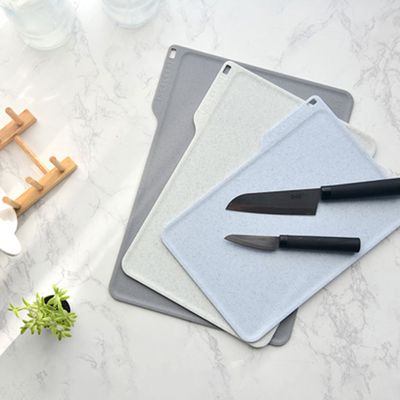 [SCELLER] 실리 스톤마블 거치형 TPU 도마 4p세트