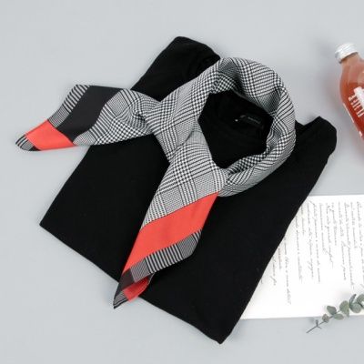 [베네]글렌체크 쁘띠 스카프