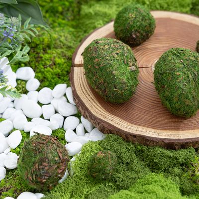 인조 이끼 돌 네츄럴 5-12cm 스티로폼 인테리어 장식