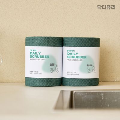 닥터퓨리 일회용수세미 소형 60매 2입/4입 (색상선택)