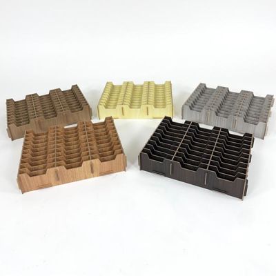 올지 우드 명함보관함 30칸 쿠폰 꽂이 카드 사원증