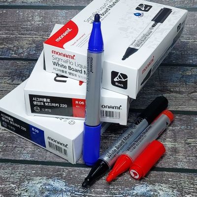 모나미 시그마플로 220 생잉크 화이트 보드마카펜 1타