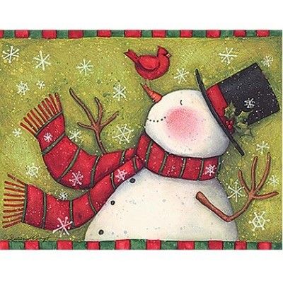 크리스마스 카드- Snowman Surprise