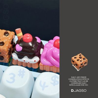 맞춤형 3D 입체 DIY 초콜릿 케익 베이커리 키캡