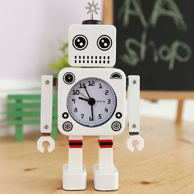 New 감성 로봇 알람 시계(화이트)(W473450)