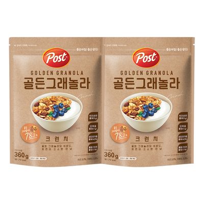 [1+1] 포스트 골든 그래놀라 크런치 360g (옵션 선택)