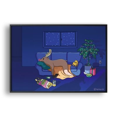 루돌프의 일탈 / 일러스트 액자