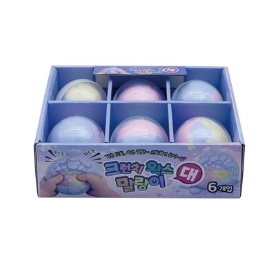 아트박스 크런치 왁스 왁뿌볼 말랑이 (대) 1box(6개입