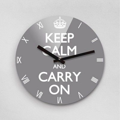Reflex KEEP CALM TITANIUM 무소음벽시계(대) KCR280-TGY