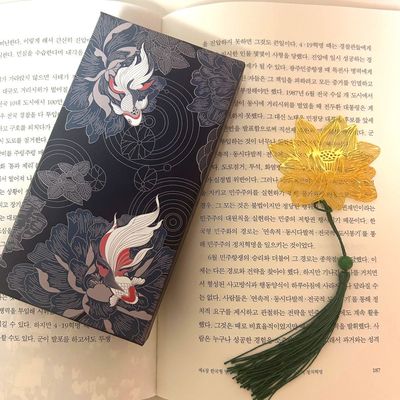 불교책갈피 선물용 연꽃 북마크(WFGQ4YP)
