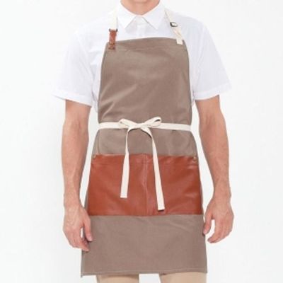 요리 앞치마 공방 레자포켓 라이트카키 목걸이형 주방(WFLW5AH)
