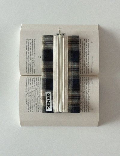 Pencil Pouch - Gold Blue [004]