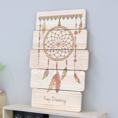 pr917-우드패널액자38CmX57.7Cm_드림캐쳐(다각형)