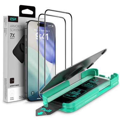 ESR 아이폰 17 프로 가이드 아머라이트 강화유리 2매