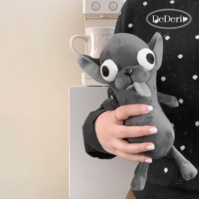 [데데리트]귀여운 그레이 헤롱헤롱 치와와 인형 26cm