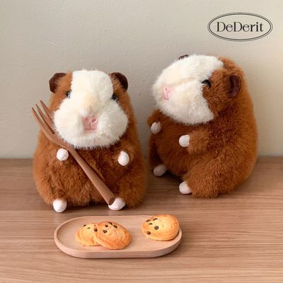 [데데리트]귀여운 동물 아기 기니피그 인형 침실 소품