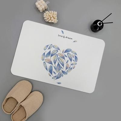 무블 디자인 샌딩 규조토 발매트 L 60x39 J비앙코