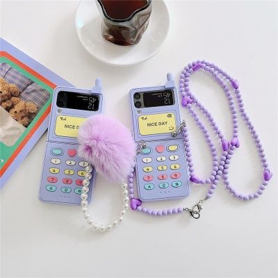 갤럭시 z플립4 z플립3 핸드폰 목걸이 스트랩 케이스