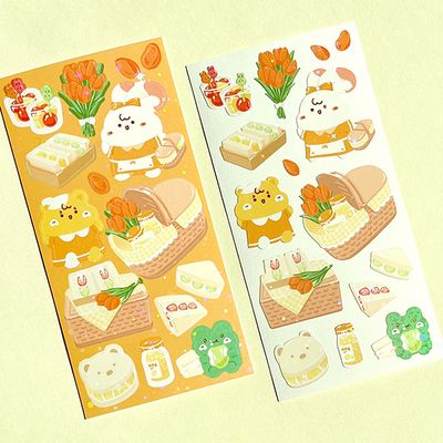 [도롱상점] 과일샌드위치 씰스티커