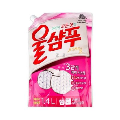 울샴푸 겸용 세탁세제 리필용 1.4L 오리지널 액체세제(WC52AB1)