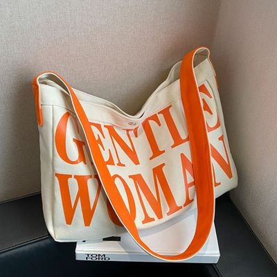 데일리 숄더 대학생 여행용 에코 백 오렌지 (WE4349B)