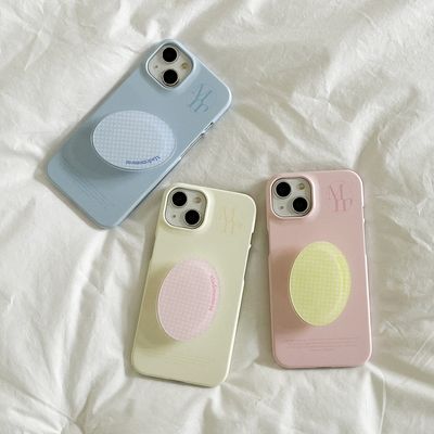 basic oval check 디자인 [아크릴스마트톡]