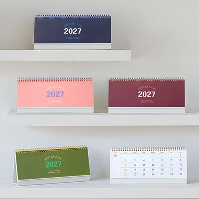 (2027 날짜형) 데스크 위클리 플래너 2027_탁상달력
