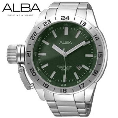 [ALBA] 正品 알바 남성용 메탈시계 AXHK29X1