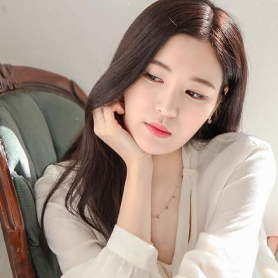 제이로렌 0N0686 꼬냑 다이아 물방울 로즈골드 목걸이