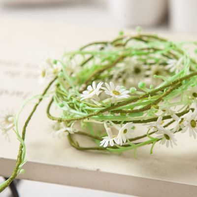 넝쿨 조화 화이트 데이지 로핑 240cm 인테리어 장식