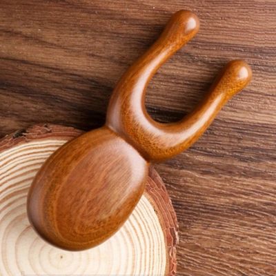 우드 괄사 마사지 빗 두피 얼굴 스틱 A타입