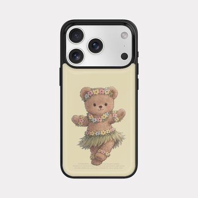 hula bear 디자인 [블랙 맥세이프 범퍼케이스]