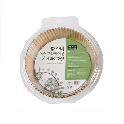 에어프라이용 원형 종이호일 17cm(50매)(WBCEEE1)