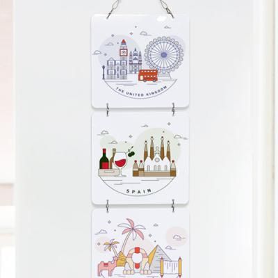 nn632-멀티아크릴액자_세계의랜드마크일러스트3