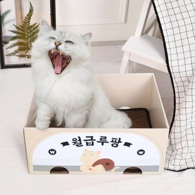 [노리노리캣] 카펫 스크래쳐 박스 월급루팡