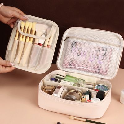 가방형 메이크업 뷰티 화장품 파우치 4color