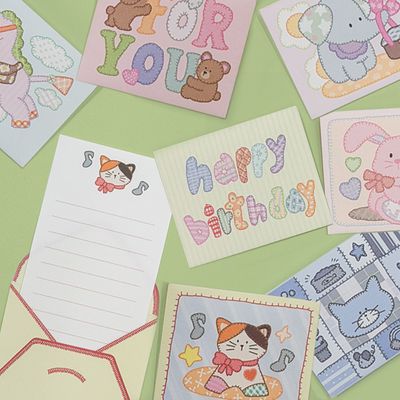 꼼지락 퀼트 미니 편지지