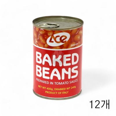 WL 에이스 베이키드빈스 400g X 12개 부대찌개용 식자재 부대콩 베이크빈스 업소용(WFLQY9N)