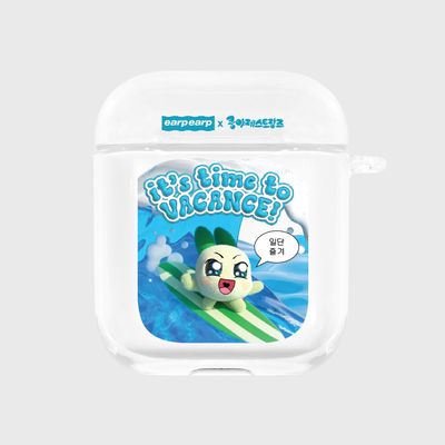 [어프어프X쿵야]바캉스 양파쿵야(에어팟-클리어하드)