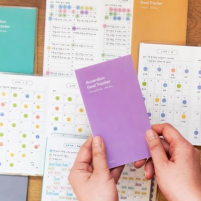 아코디언 작심일년 트래커 스티커세트