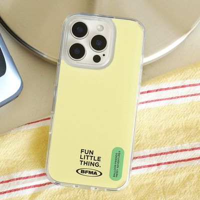 FLT 라이트옐로우 젤하드 폰케이스